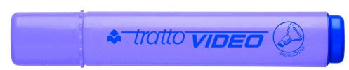 Tratto Video 830508 Set di 10 evidenziatori con punta a scalpello, colore: lilla