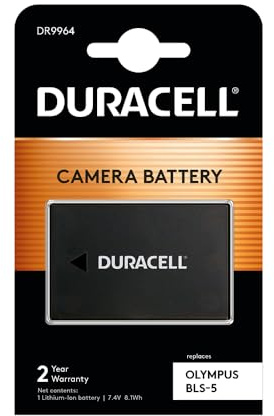 Duracell Premium Analog Olympus BLS-5 Battery PEN E-P3 E-PL1 E-PL2 E-PL3 7.4V 1050mAh