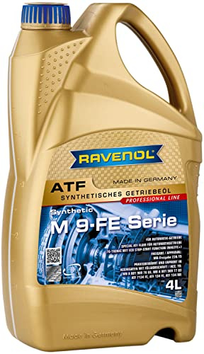 RAVENOL ATF M 9-FE-serien/automatisk växellådsolja för 7G-TRONIC med ECO stopp-start funktion (NAG2FE+), 4 liter