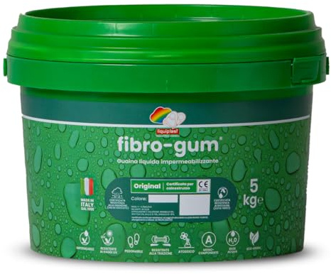FIBROGUM ORIGINAL VERDE 5 KG - Membrana Impermeabilizzante ad Alte Prestazioni