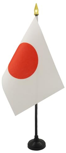 AZ FLAG Bordsflagga Japan 15x10 cm Japansk 100D Polyester Plastfot