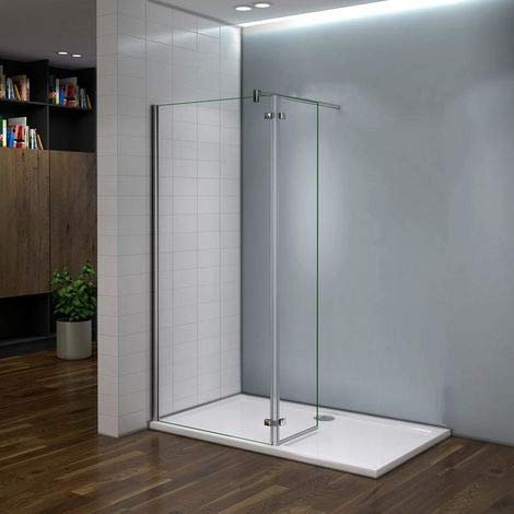 Walk-in parete 100x200cm, barra stabilizzatrice 90cm