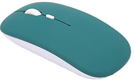 Bewinner Wireless Bluetooth Mouse, Portable Slim Silent Mouse, 1600DPI 3 Speed Adjustable Computer Mouse, Bluetooth Mouse for Mac, Laptop, Computer, Tablet, For for OS for Android (Dark green)