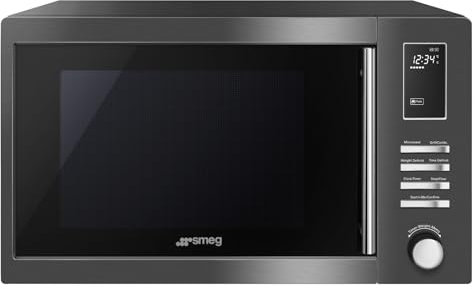 Smeg MOE25B Forno a microonde grill, 25 litri, 900 watt, inox