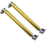 Frontspoiler Lippe 1 Paar 75mm Universal Auto Splitter Stangen Racing Einstellbar 1-3cm Vorne Hinten Lip Unterstützung Strut Klammer Krawatte Zugstange Kit Frontspoiler Spoilerlippe (Farbe : Gold)