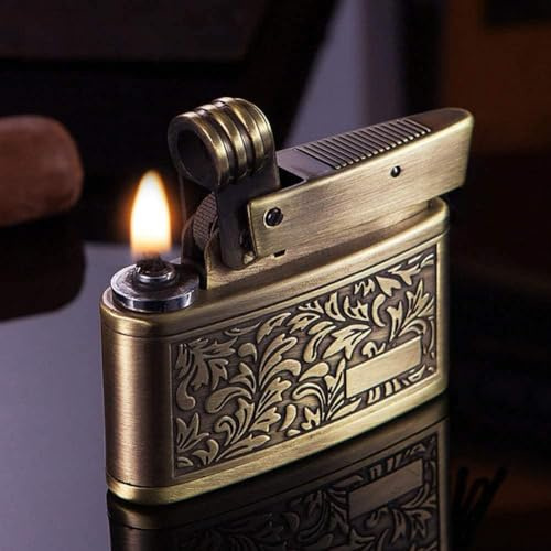 Vintage Reusable Refillable Soft Flame Kerosene Folding Lighters - Outdoor, Camping, Men's Gifts (Free of Butane Gas)