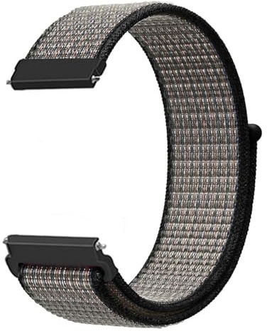 20/22 mm nylonöglerem för Samsung klocka 4/5/6 För Huawei g t4 sportarmband, Hjärta, slår blått med magmafärg, 20 mm