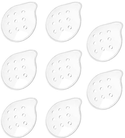 ZEACCT 8 Pezzi di Chirurgia e La Protezione Degli Occhi, Bende per Occhi Trasparenti Ventilate, Protezione per Gli Occhi in Plastica Protettiva a 9 Fori, per Copertura per Chirurgia Oculare