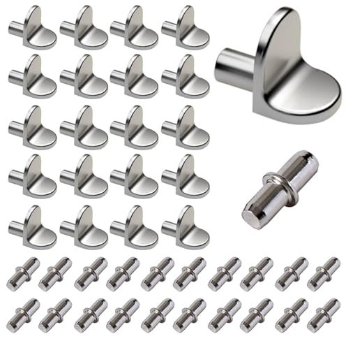 40 Pezzi Reggimensola,Supporti per Mensole,Perni per Mensole,Reggi Mensola Armadio,Reggi Mensole,Reggi Mensola,Supporti Mensole,per Armadi,Scaffali,Vetrine,Mobili,2 Stili