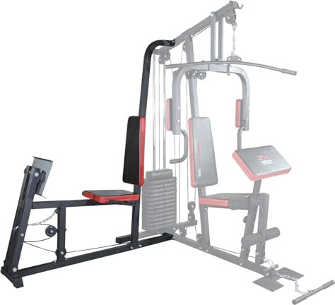 Hansson Sports® Frei erweiterbar Kraftstation Multistation Fitnessstation Home Gym 65 kg Gewichten (B:Beinpresse)
