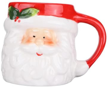 Zerodeko Weihnachtliche Keramik Tasse Mit Santa-motiv Kreativer Kinderbecher Robust Für Tee Kaffee Heiße Täglicher Gebrauch Zu Weihnachten