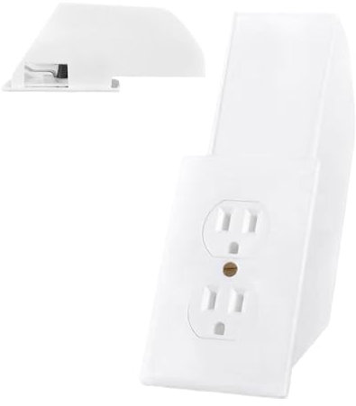 Cassaforte con presa a muro nascosta, Cassaforte con presa a muro - Cassaforte con serratura a chiave, Nascondi denaro a muro, Custodia sicura, Cassaforte versatile per gioielli, Contanti elettronici,