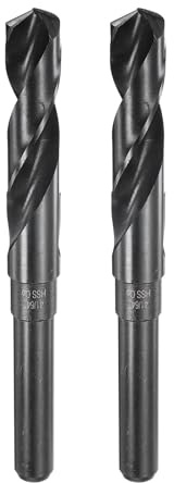 QUARKZMAN 2 Piezas Brocas De Acero Rápido 41/64, barrena Espiral M35 Cobalto barrena Jobber Con Vástago Recto Redondo Para Metal Endurecido, Acero, Aluminio, Plástico, Madera