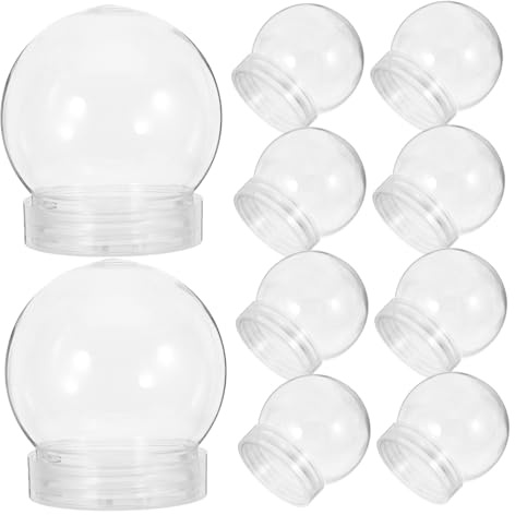 Gatuida 10pcs Plastic Candy Jars Small Candy Boxes Globe Shaped Dispensers for Party Favors Holiday Decor