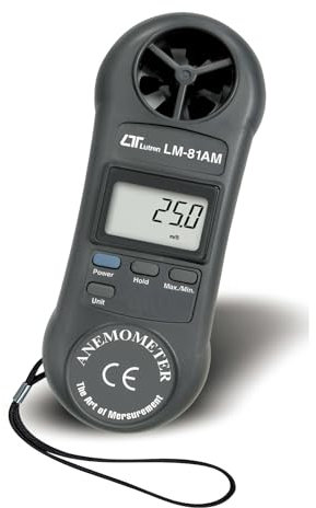 i-POOK ANEMOMETER LM-81AM Vane Anemometer Wind Speed Meter air velocity meter 0.4 to 30.0 m/s made in Taiwan