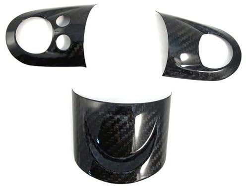 Tianwu03 Adatto for Mini Cooper R55 R56 R60 S Copertura del volante in carbonio Rivestimento del pannello degli strumenti del volante