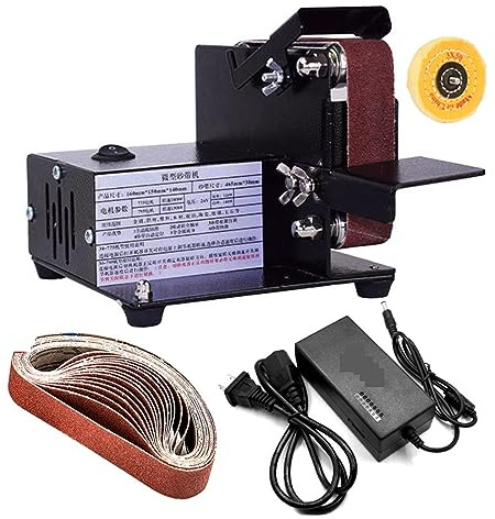 Ponceuse Mini ponceuse à bande électrique bricolage polissage rectifieuse Cutter bords affûteur meuleuse multifonctionnelle avec ceinture(775-1)