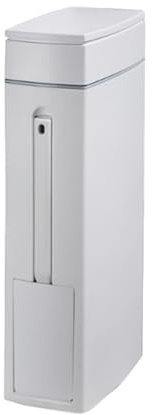 Pattumiera moderna con coperchio, capacità 4,5 l, per bagno, soggiorno, camera da letto, cucina, cameretta dei bambini, dormitorio, spazio compatto, design elegante