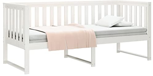 vidaXL Tagesbett ohne Matratze Weiß 80x200 cm Massivholz Kiefer