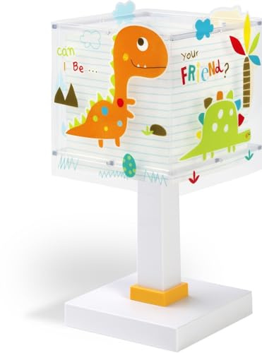 Dalber Kinder Tischlampe Dinos Dinosaurier 73451N G4 LED | Nachtlicht; 4W LED; Glühbirne enthalten