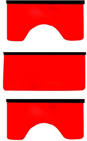 Generiskt bilskyddsset – 3 st tygskyddsmattor, 110 x 45 cm/43,3 x 17,7 tum, bilreparationsverktyg och repbeständigt för mekanisk användning (svart, liten)