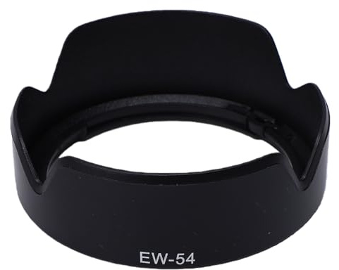 Plyisty Paraluce EW-54 per EF-M 18-55mm F3.5-5.6 IS STM, Paraluce con Attacco a Baionetta Compatibile con Fotocamera Mirrorless M M2 M3, Sostituzione della Protezione Antiriflesso