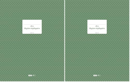 EDI PRO E2113 - Registro IVA riepilogativo per ditte con più sedi 23 pagine numerate f.to 31x24,5 (Confezione da 2)