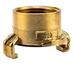 Gardena Pezzo filettato in ottone a innesto rapido con filettatura interna: raccordo per tubo flessibile con 33,3 mm (G 1 pollice) - filettatura interna per rubinetti con filettatura esterna (7109-20)