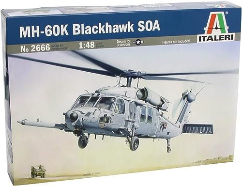 Italeri 510002666-1:48 MH-60K Blackhawk SOA, Nicht Bemalt
