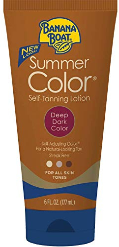 Summer Color Self Tanning Lotion - Deep Dark Color, 6 Ounces each (Value Pack of 4)
