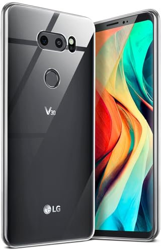 moex Aero Case für LG V30 Hülle Durchsichtig, Silikon Handyhülle Transparent, Clear Case Ultra Slim, Backcover Schutzhülle Dünn, Silikonhülle Minimalistisch, Klar