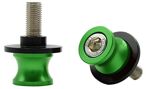 MZ-STORE Universal CNC Aluminium Ständeraufnahme M10*1,25 Bobbins Montageständer für Duke/RC 125 200 390 ZX6R ZX10R Z750 Z1000 Z1000SX ER6N ER6F Ninja 250 300 (Grün)