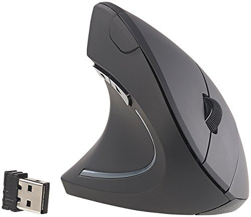 Souris Optique Ergonomique sans Fil 1600 dpi 2,4 GHz pour gauchers