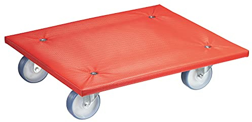 WAGNER Transportroller Transporthilfe I 59 x 49 x 14 cm, Tragkraft 400 kg I hochwertige Schwerlasten I gepolsterter Schonbezug I Rollbrett wasserabweisend I Möbelroller für Umzüge I FSC® I Made in DE