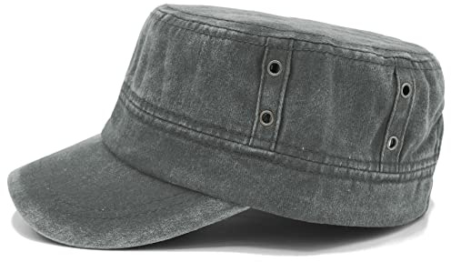Van Der Rich ® - Cap Vintage Army Military Cap Gewaschener 100% Baumwolle - Dammen-Herren