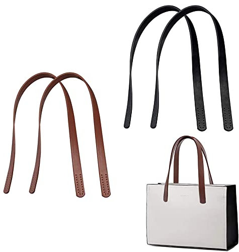 4 Stück Leder Taschenriemen, Schultergurt Tragegurt Fuer, Taschengriff Pu, Echtes Leder Taschengriff, Für Einkaufstasche Shopper Tote Handtasche Taschenzubehör