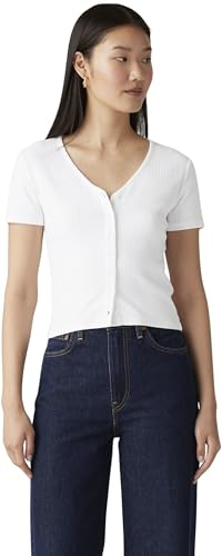 Levi's Mujer Camiseta Muse tee con Cuello de Pico, de canalé
