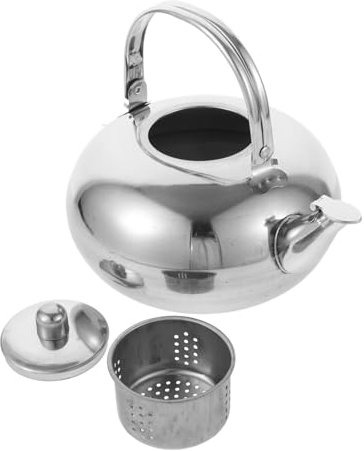 KOCKSHION Hervidor De Acero Inoxidable Con Infusor Tetera Para Cocinas De Inducción y Gas Para Preparar Té y Agua Caliente