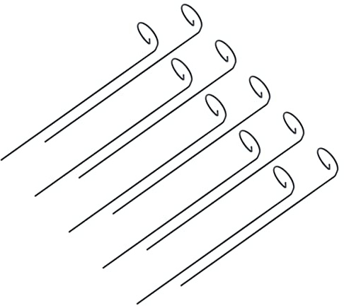 UKCOCO 10 Pièces Support de Plantes Métallique Réutilisable Cadre Escalade pour Plantes Grimpantes de Étagère pour Jardinage Outils de Jardin