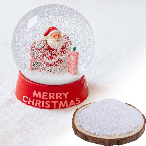 Shupakul 100 g künstliche Schneeflocken für Schneekugel, 3D-Schneekugel Schneeflocken, wasserdichte Winter-künstliche Schneeflocke für Weihnachten, Urlaub, DIY-Dekoration, Handwerk