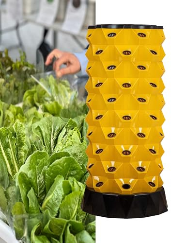 Torre di Coltivazione idroponica Verticale, Kit per di Coltivazione idroponica Verticale - Torre di Coltivazione idroponica da 80 Punti per Verdure, Erbe aromatiche e Fragole - Uso i