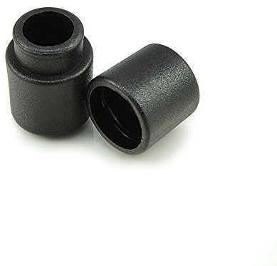 Ganzoo Rund-Kordelverbinder 20er Set, 2-teilig Steckverbinder aus Kunststoff, schwarz, für Paracord 550, zum sicheren Verbinden und späteren Öffnen, Öffnung 4 mm, Maße 20 x 11 mm, 1 g