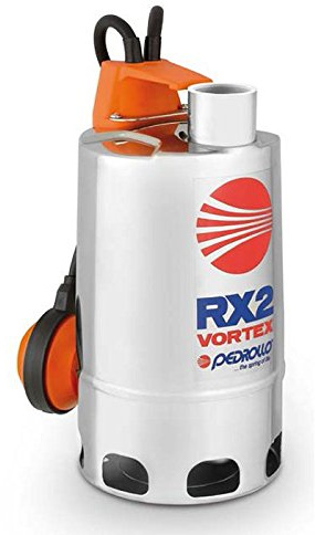 POMPA Sommergibile VORTEX Acque Sporche 0,5Hp RX m2/20 Galleggiante 5m Pedrollo