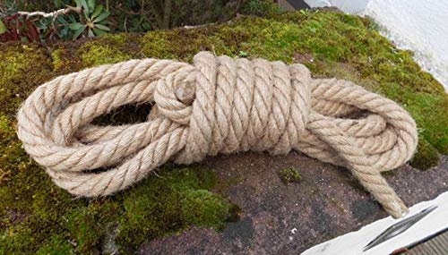 Deko-Impression Dickes Tau Seil Maritime Dekoration Jute Natur 20mm x 6 Meter