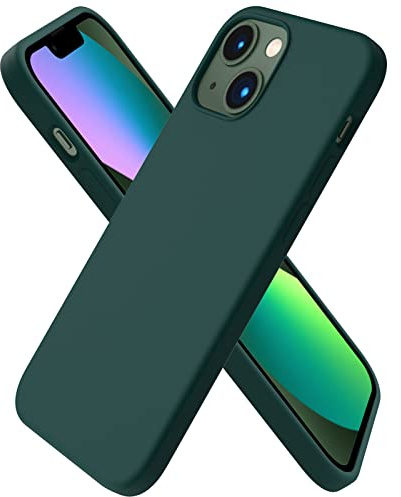 ORNARTO für iPhone 13 Mini Hülle aus Silikon 5,4 Zoll - Olivgrün | Premium Flüssigsilikon, dünne Handyhülle, weich, griffig, stoß- und kratzfest, Olive und viele weitere Farben