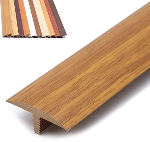 übergangsprofi Hölzern T-Formboden-Übergangsleiste, Doorway Reducer Flute Für Küche Schlafzimmer Balkon, Teppichkantenschutz Für Vinylböden Bis Fliesen ( Color : Style 6 , Size : Length 130cm/51 in )