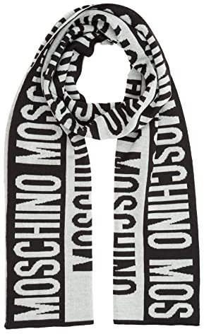 Moschino herren Wollschal black - grey