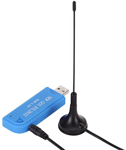 Softwaredefinierter Funkempfänger | SDR USB-Stick mit Antenne | MCX-Eingang | Kostengünstiges Software definiertes Radio kompatibel mit vielen SDR Softwarepaketen | R820T Tuner & ESD-sicherer