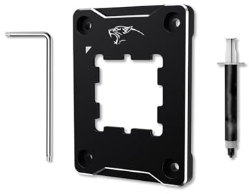 Ieron AM5 Secure Frame Black Soporte para CPU AM5, Marco de fijación correctivo Anti-flexión, Soporte Fijo sin Marcas AM5 de Ajuste Completo, Enfriador de CPU estándar