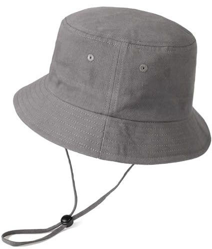 TAGVO XL/XXL Fischerhut Herren Damen, Große Anglerhut UPF50+ Baumwolle Bucket Hat Faltbar UV-Schutz Sonnenhut mit Breiter Krempe